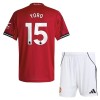 Manchester United Yoro 15 Domácí 2025-26 - Dětské Fotbalové Dresy (S/S) Manchester United Yoro 15 Domácí 2025-26 - Dětské Fotbalové Dresy (S/S)
